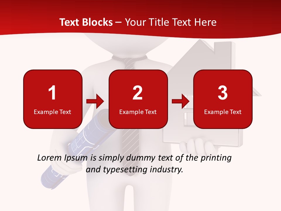 Tie Red Graphics PowerPoint Template