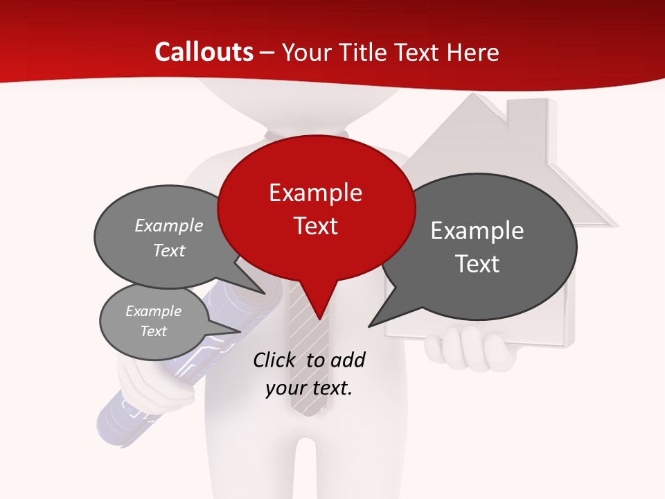 Tie Red Graphics PowerPoint Template