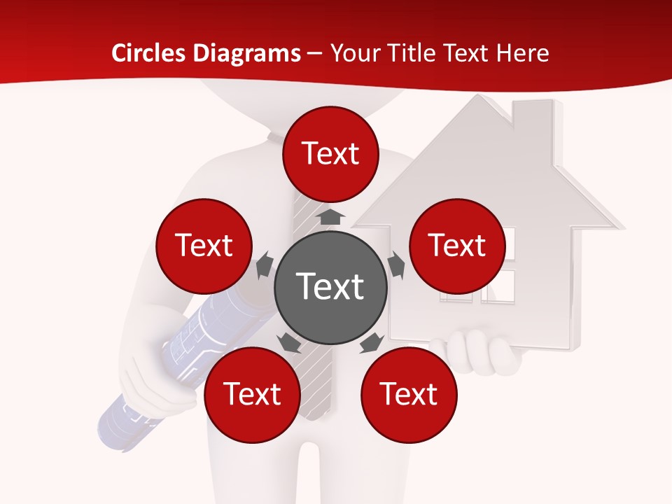 Tie Red Graphics PowerPoint Template