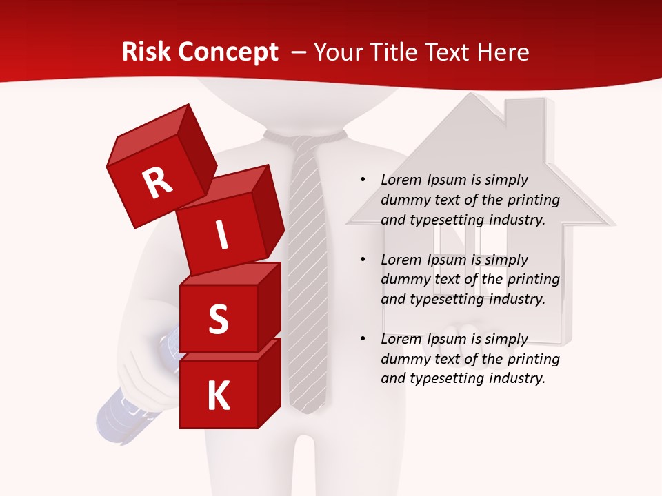 Tie Red Graphics PowerPoint Template