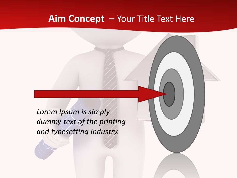 Tie Red Graphics PowerPoint Template