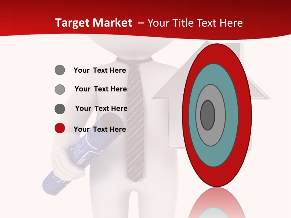 Tie Red Graphics PowerPoint Template