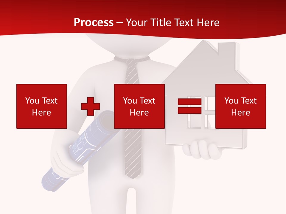 Tie Red Graphics PowerPoint Template