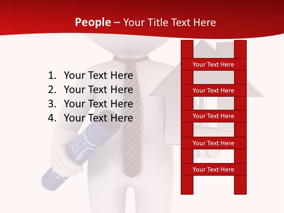 Tie Red Graphics PowerPoint Template