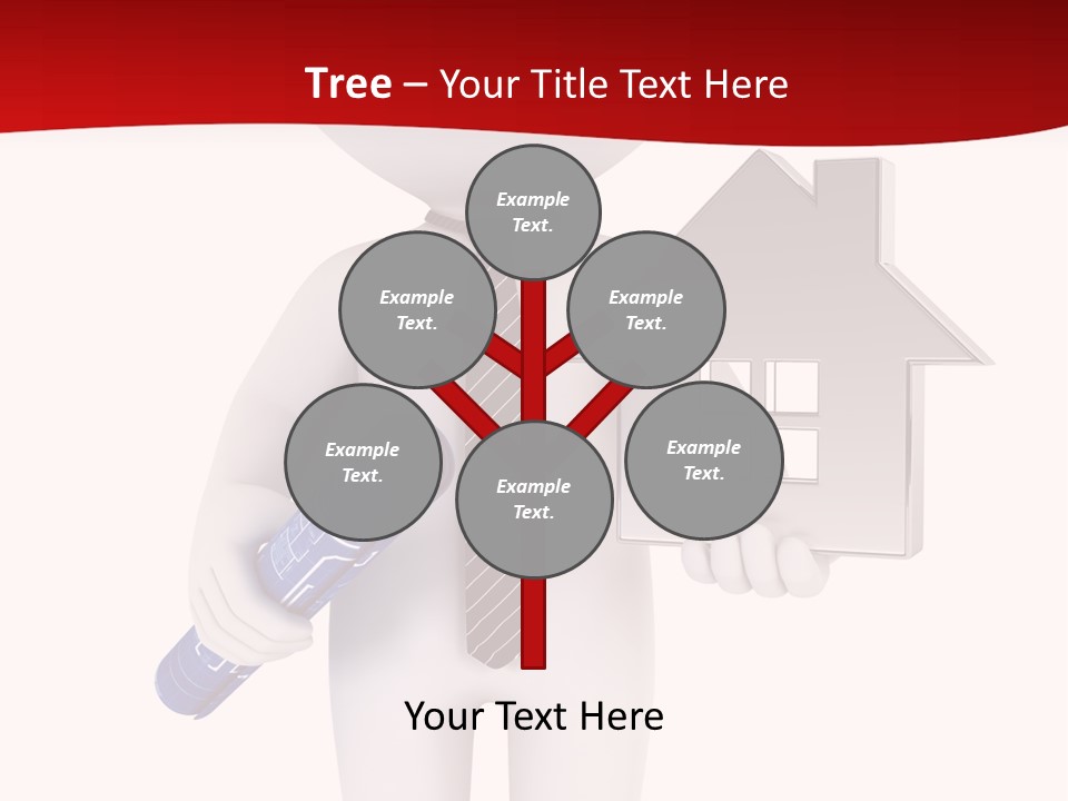 Tie Red Graphics PowerPoint Template