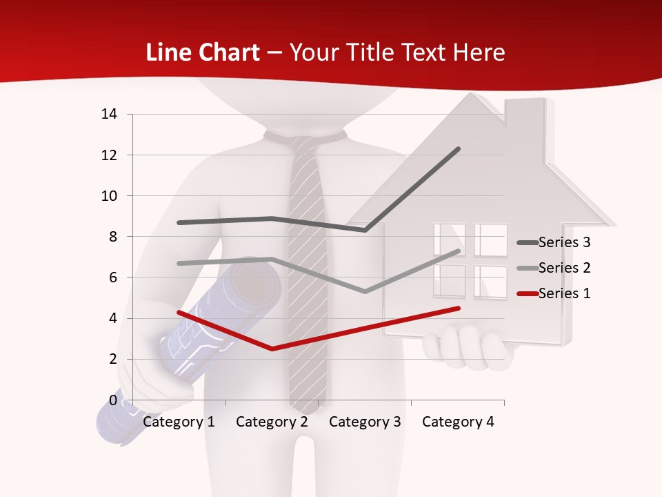 Tie Red Graphics PowerPoint Template