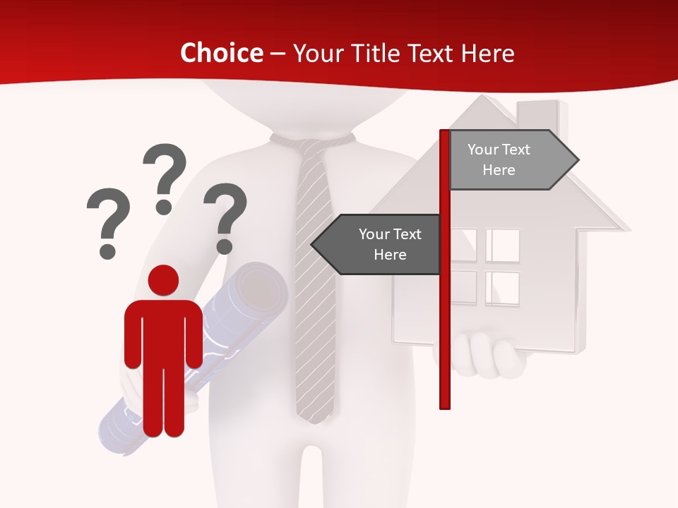 Tie Red Graphics PowerPoint Template