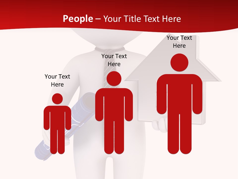 Tie Red Graphics PowerPoint Template