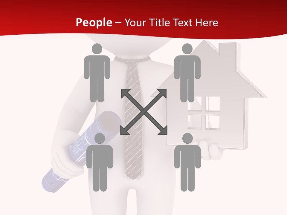 Tie Red Graphics PowerPoint Template