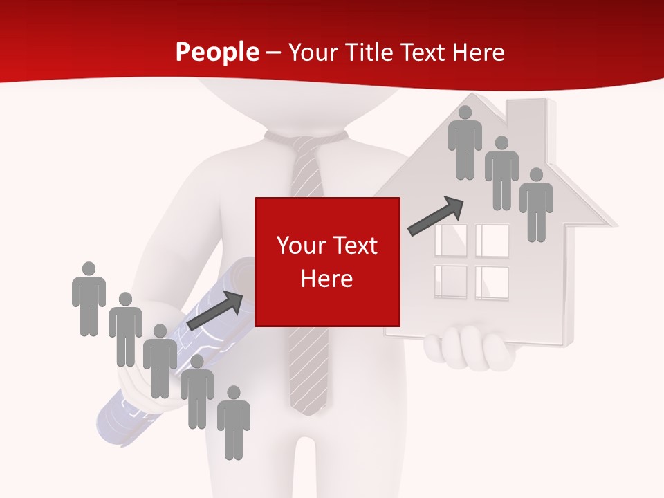 Tie Red Graphics PowerPoint Template