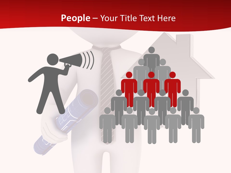 Tie Red Graphics PowerPoint Template