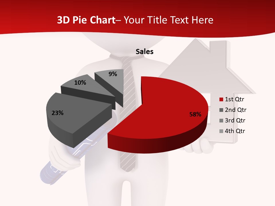 Tie Red Graphics PowerPoint Template