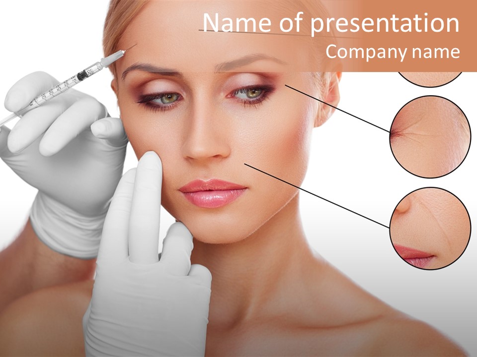 Portrait Head Sensuality PowerPoint Template