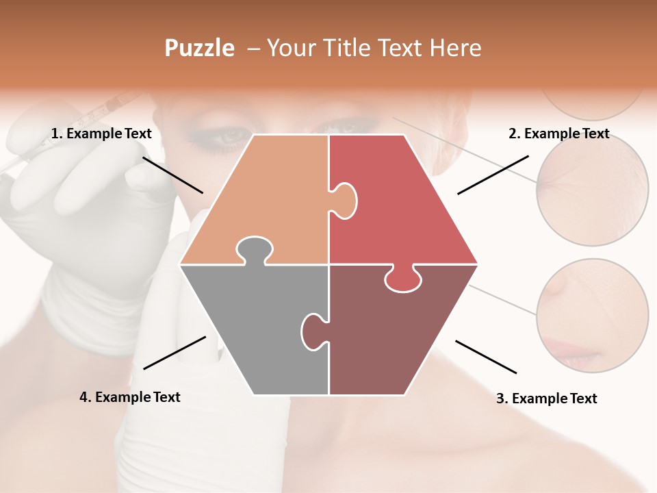 Portrait Head Sensuality PowerPoint Template