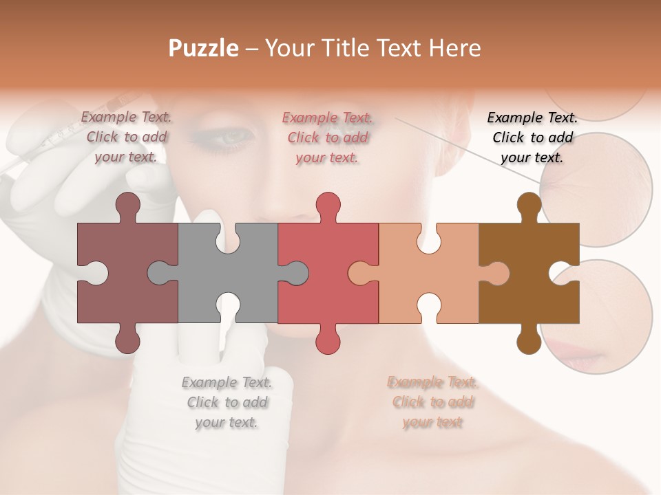 Portrait Head Sensuality PowerPoint Template