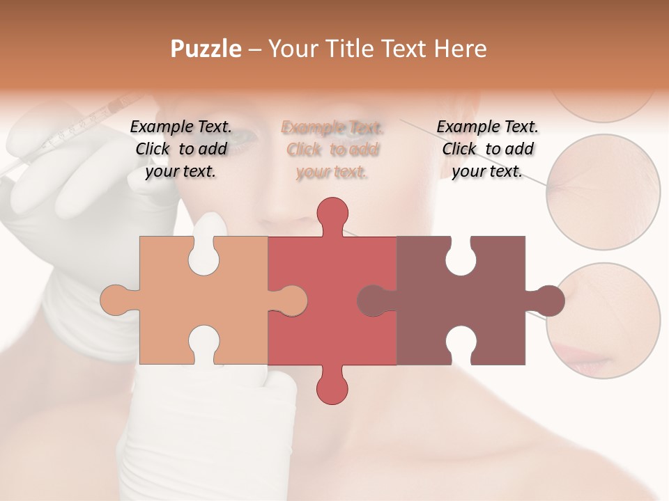 Portrait Head Sensuality PowerPoint Template