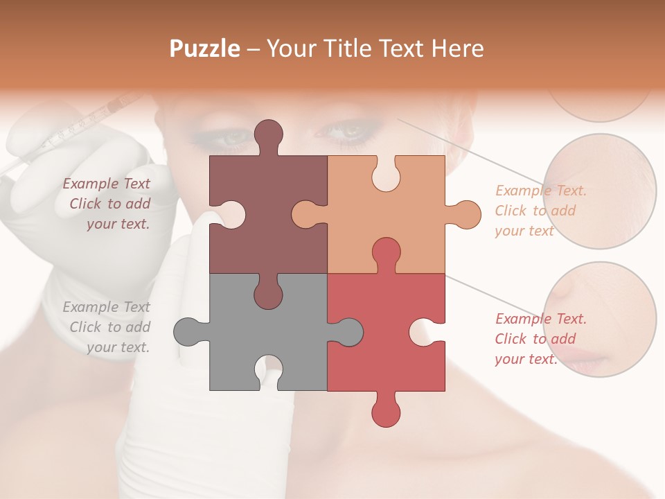 Portrait Head Sensuality PowerPoint Template