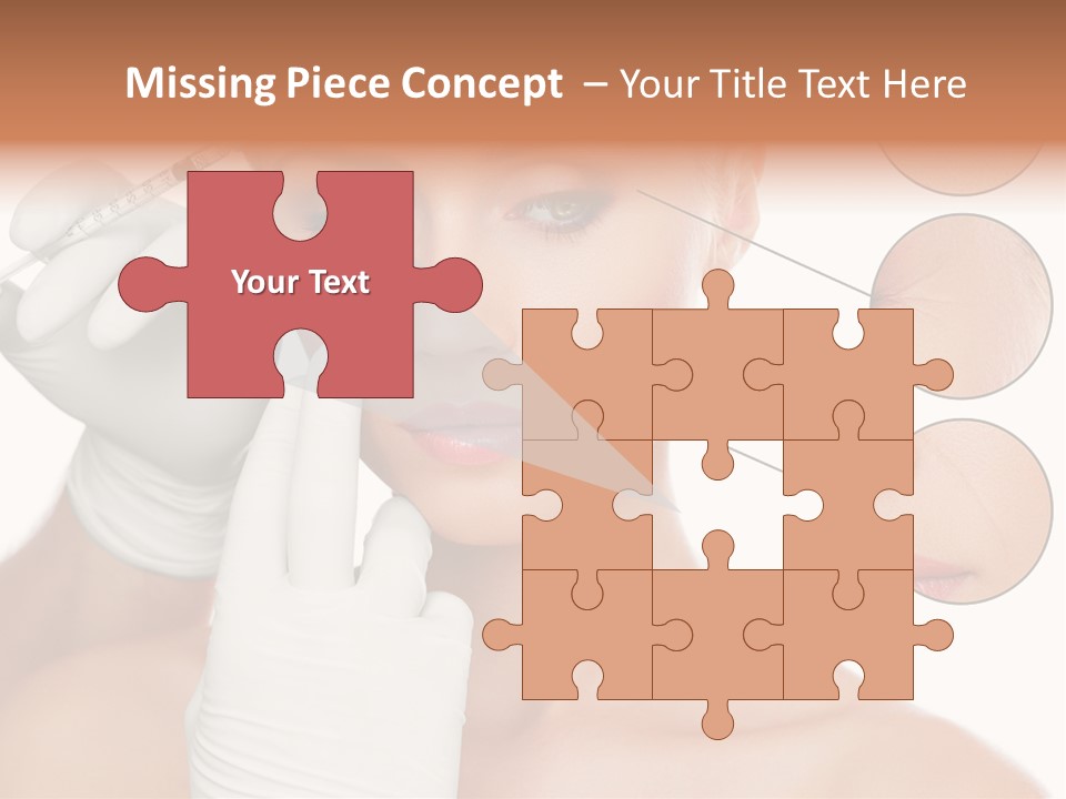 Portrait Head Sensuality PowerPoint Template