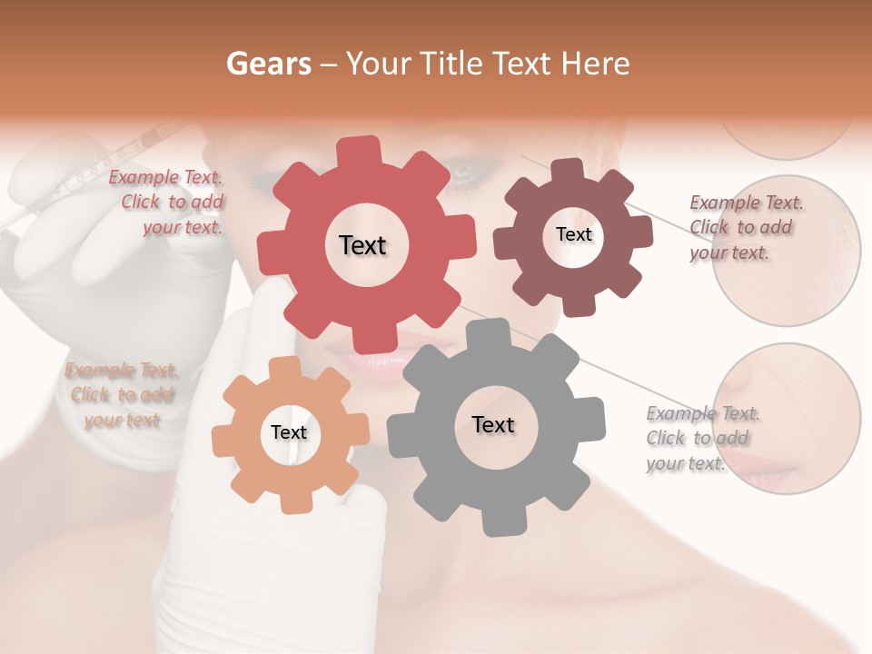 Portrait Head Sensuality PowerPoint Template