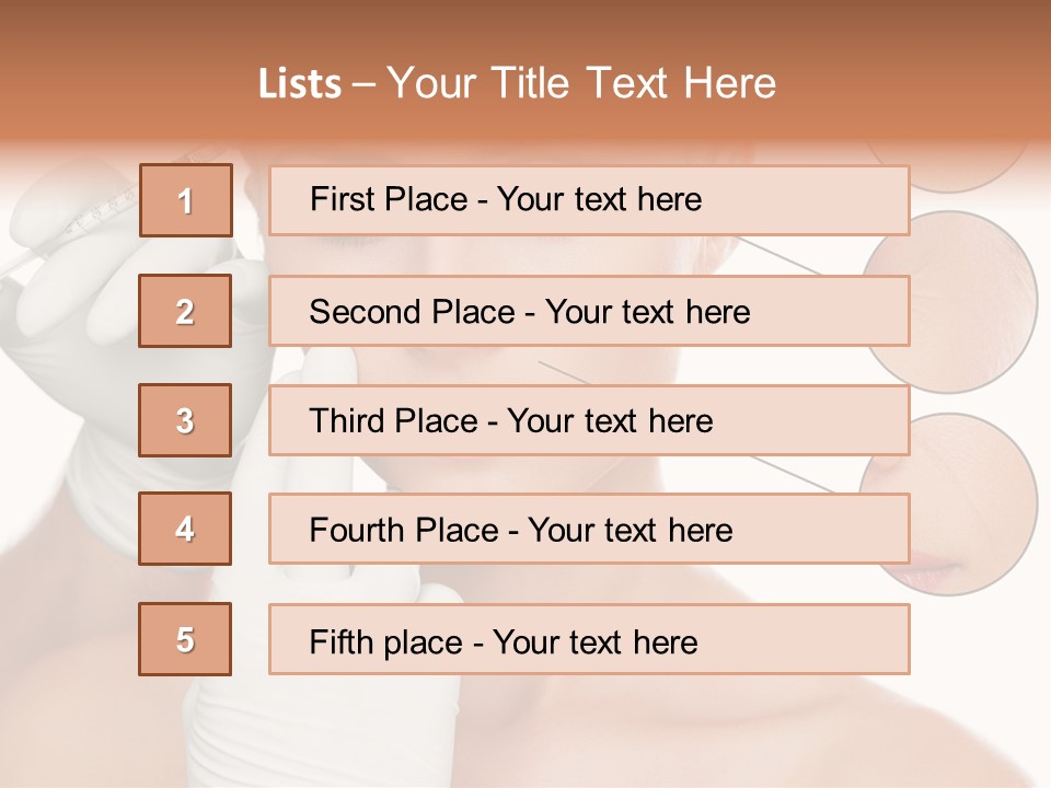 Portrait Head Sensuality PowerPoint Template