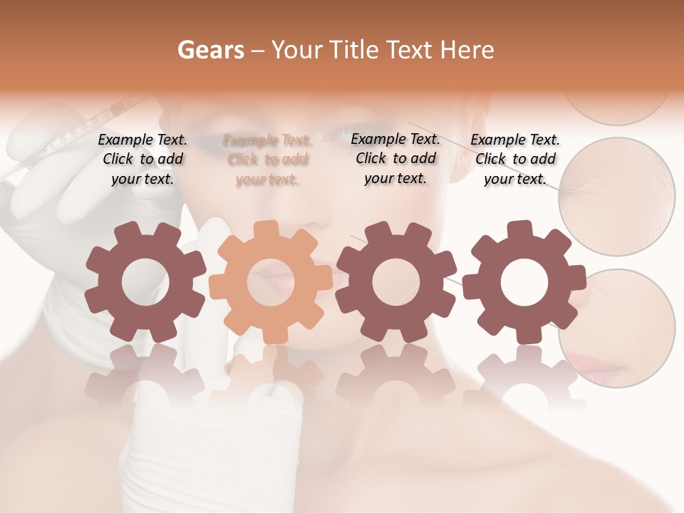 Portrait Head Sensuality PowerPoint Template