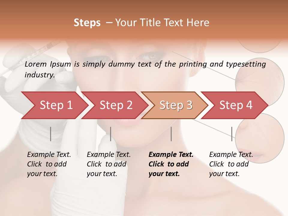 Portrait Head Sensuality PowerPoint Template