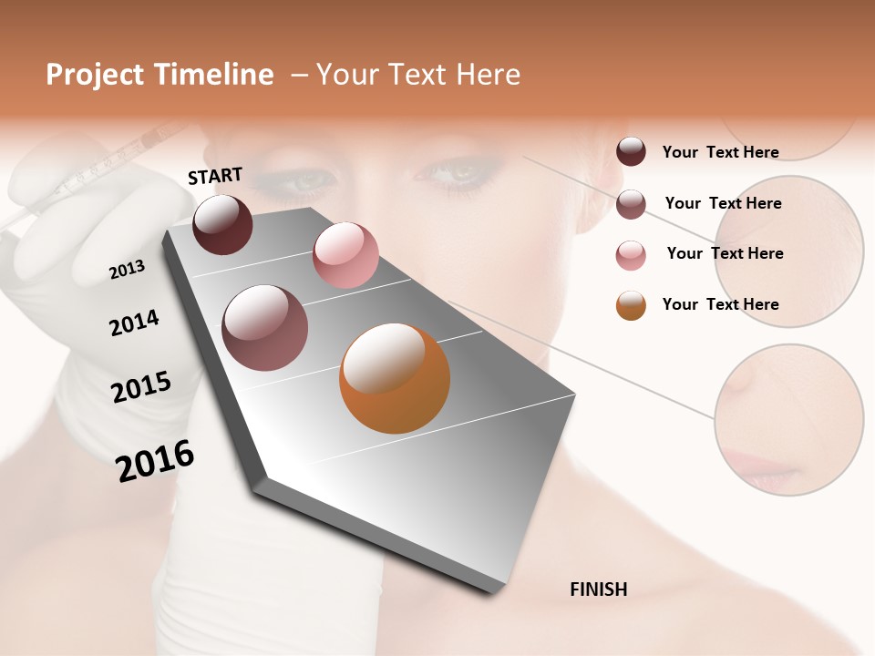 Portrait Head Sensuality PowerPoint Template