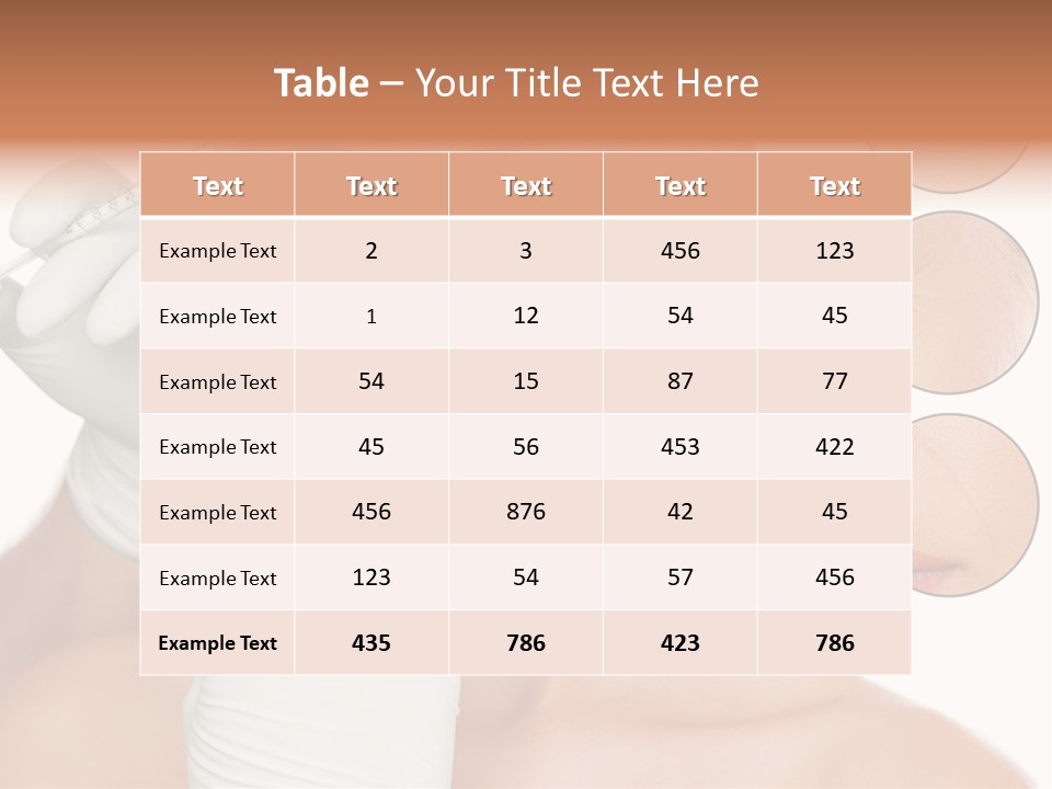 Portrait Head Sensuality PowerPoint Template