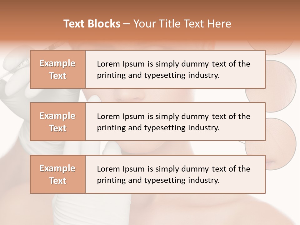 Portrait Head Sensuality PowerPoint Template