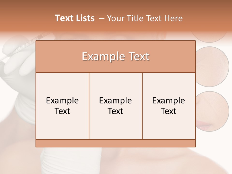 Portrait Head Sensuality PowerPoint Template