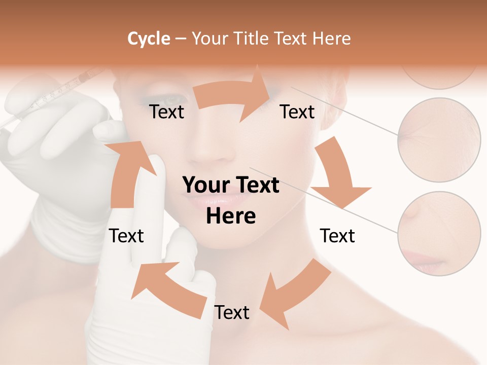 Portrait Head Sensuality PowerPoint Template