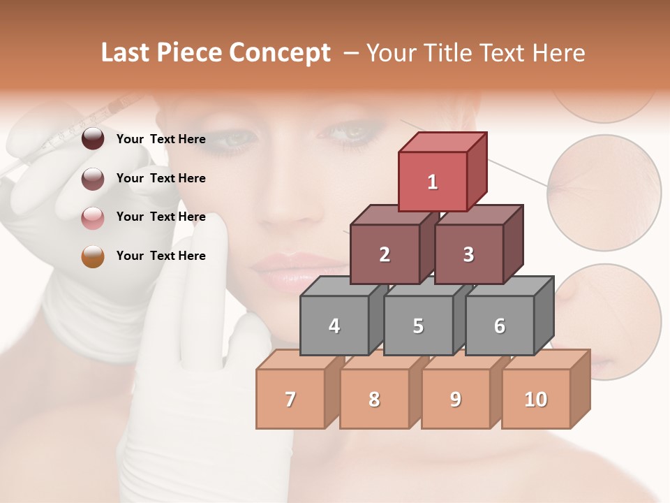 Portrait Head Sensuality PowerPoint Template