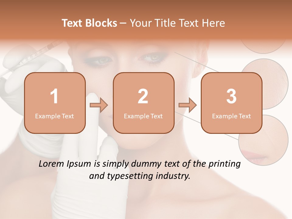 Portrait Head Sensuality PowerPoint Template