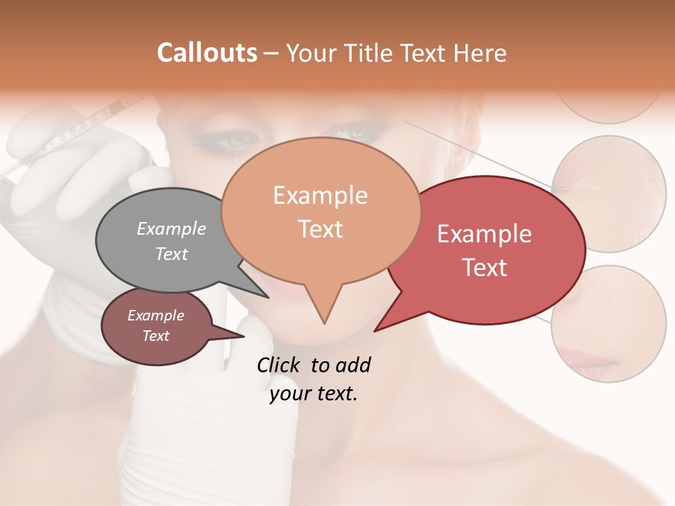 Portrait Head Sensuality PowerPoint Template