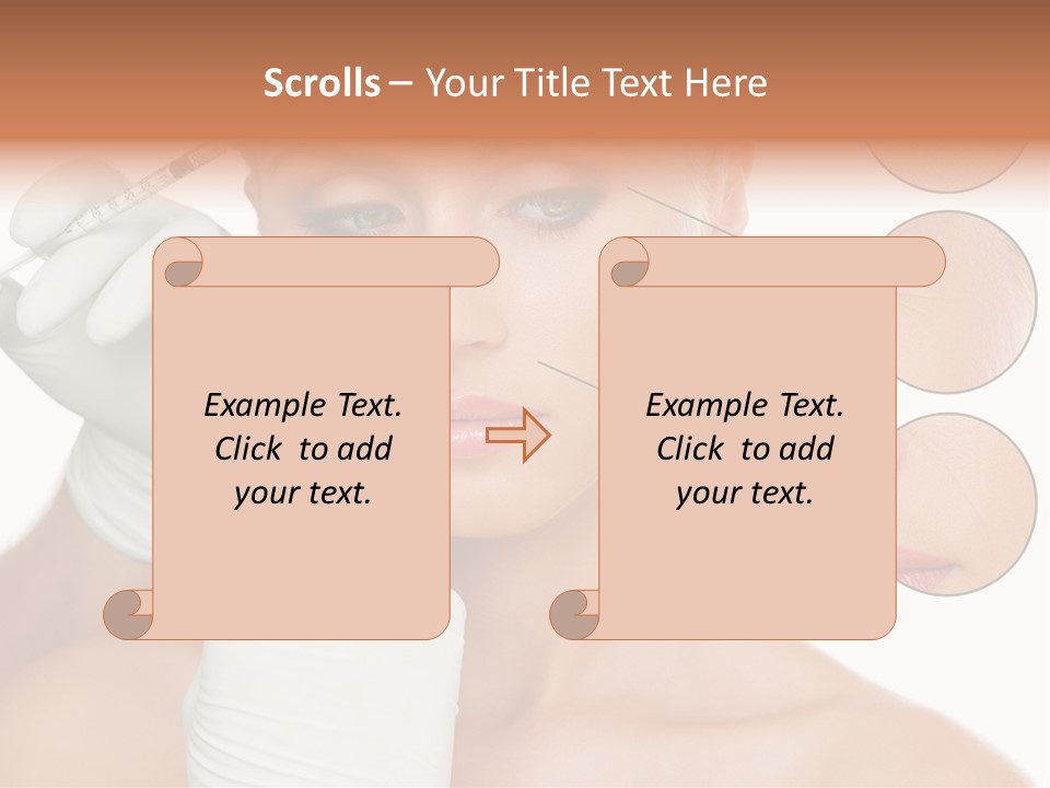 Portrait Head Sensuality PowerPoint Template