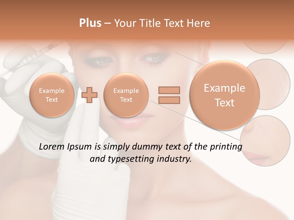 Portrait Head Sensuality PowerPoint Template