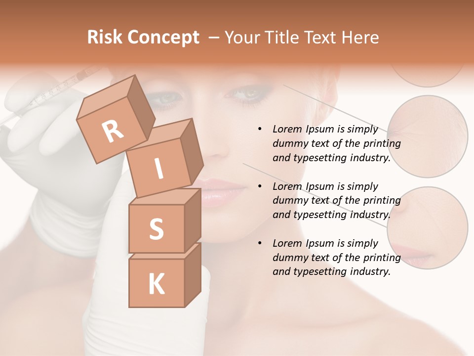 Portrait Head Sensuality PowerPoint Template