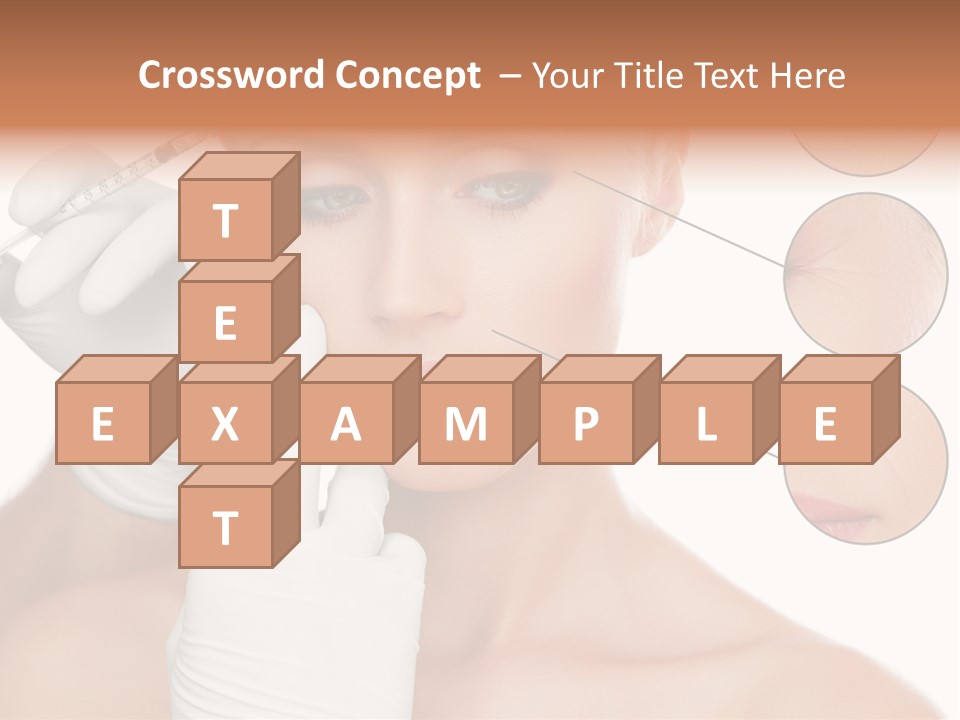 Portrait Head Sensuality PowerPoint Template