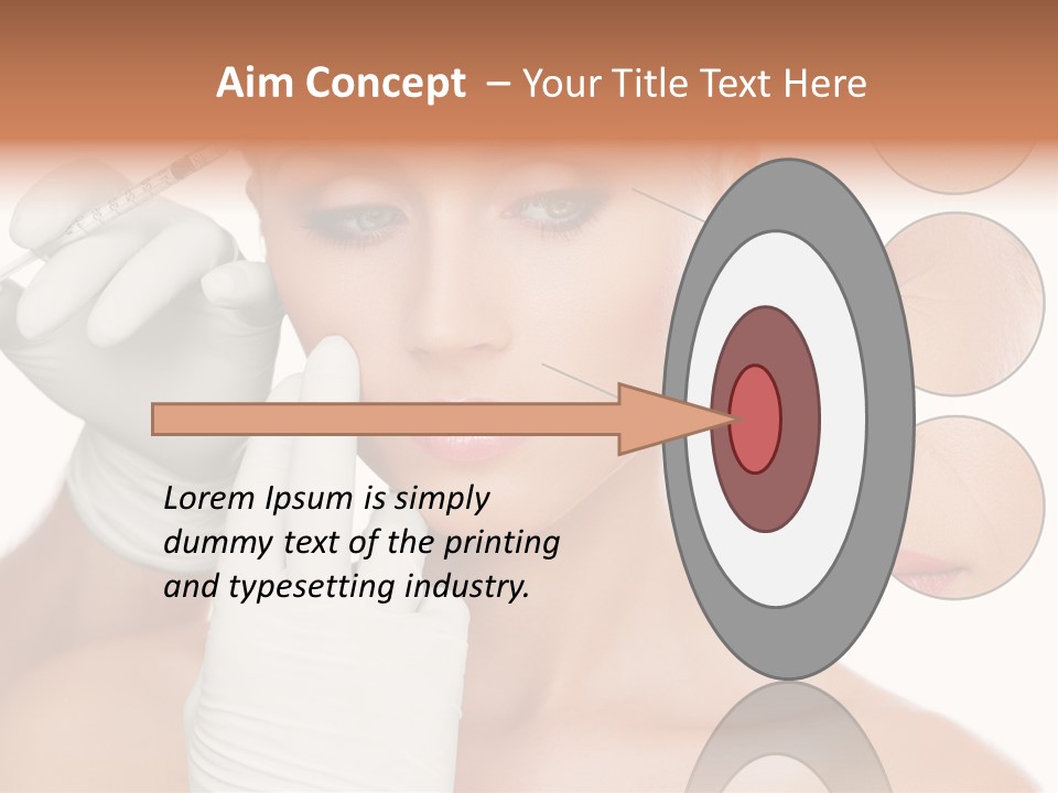 Portrait Head Sensuality PowerPoint Template