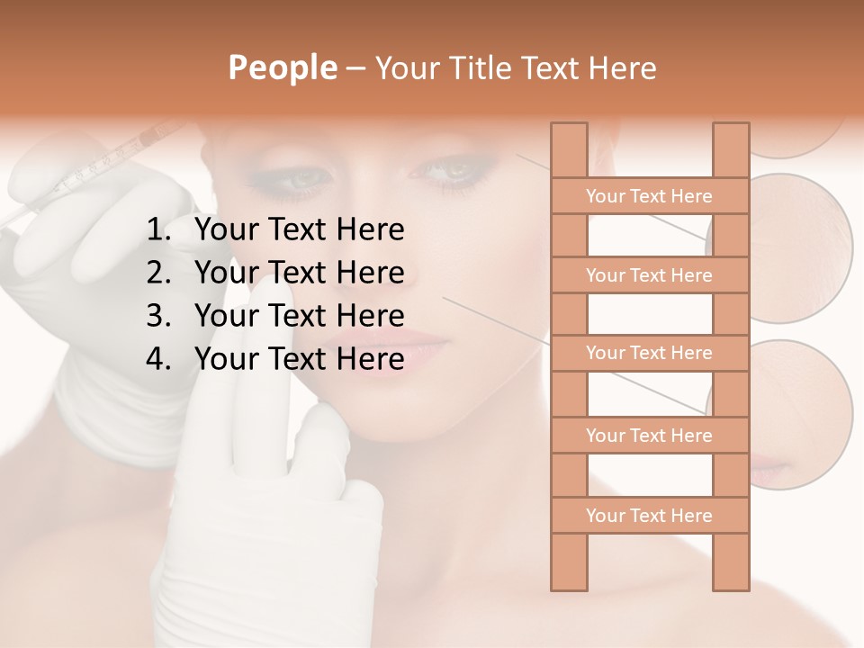 Portrait Head Sensuality PowerPoint Template