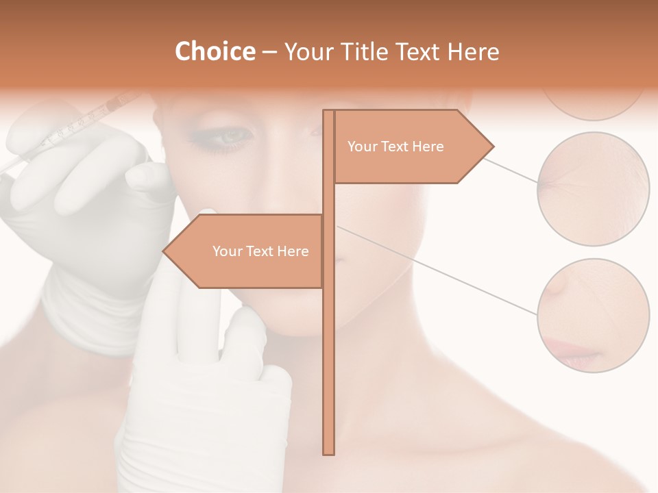 Portrait Head Sensuality PowerPoint Template