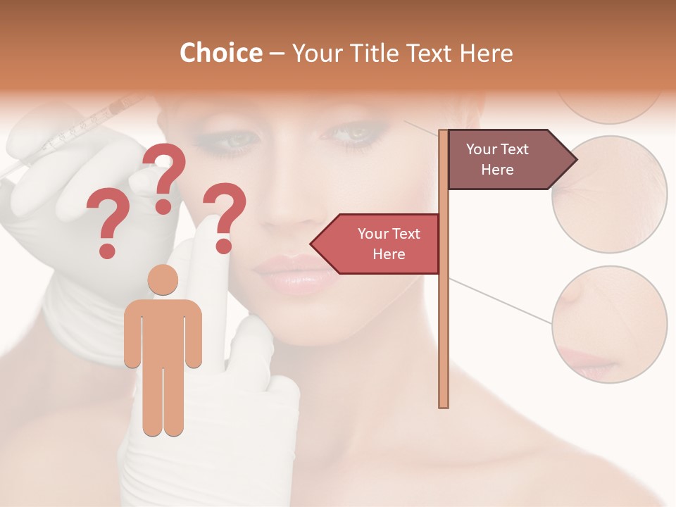 Portrait Head Sensuality PowerPoint Template
