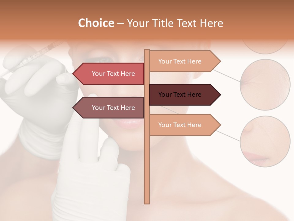 Portrait Head Sensuality PowerPoint Template