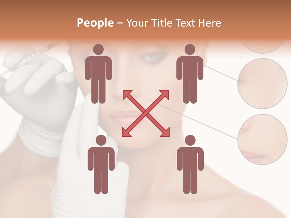 Portrait Head Sensuality PowerPoint Template