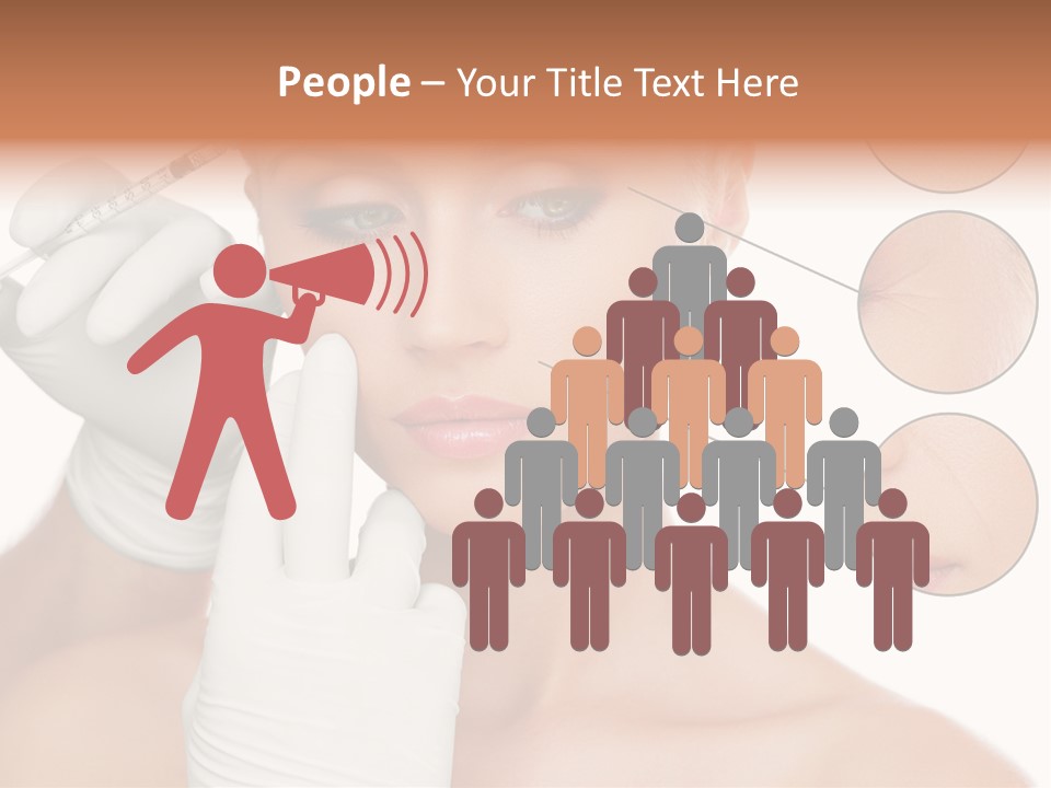 Portrait Head Sensuality PowerPoint Template