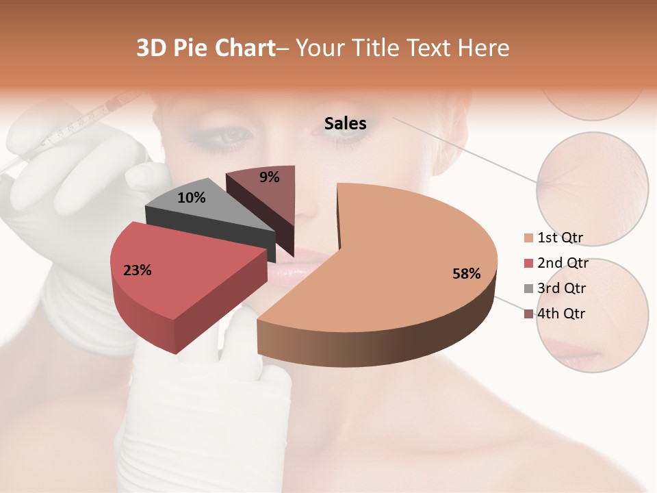 Portrait Head Sensuality PowerPoint Template