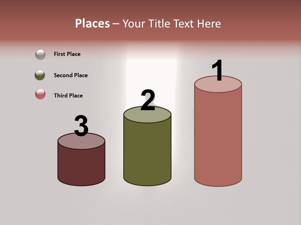 White Illuminated Way PowerPoint Template