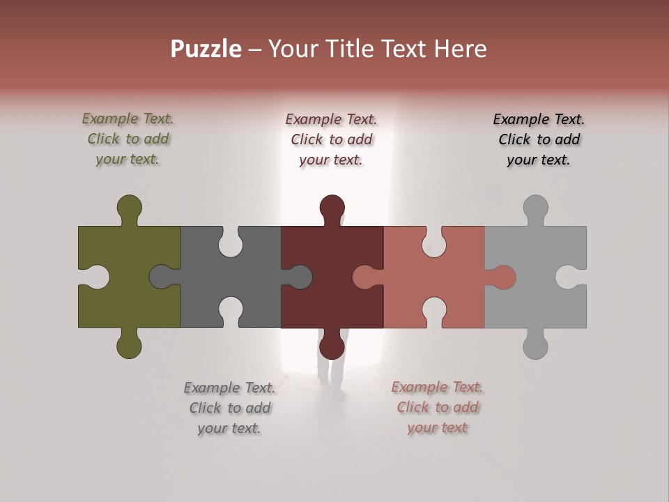 White Illuminated Way PowerPoint Template