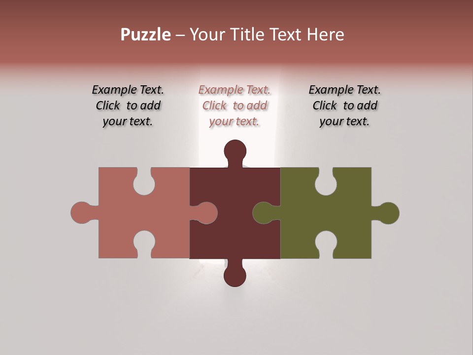 White Illuminated Way PowerPoint Template