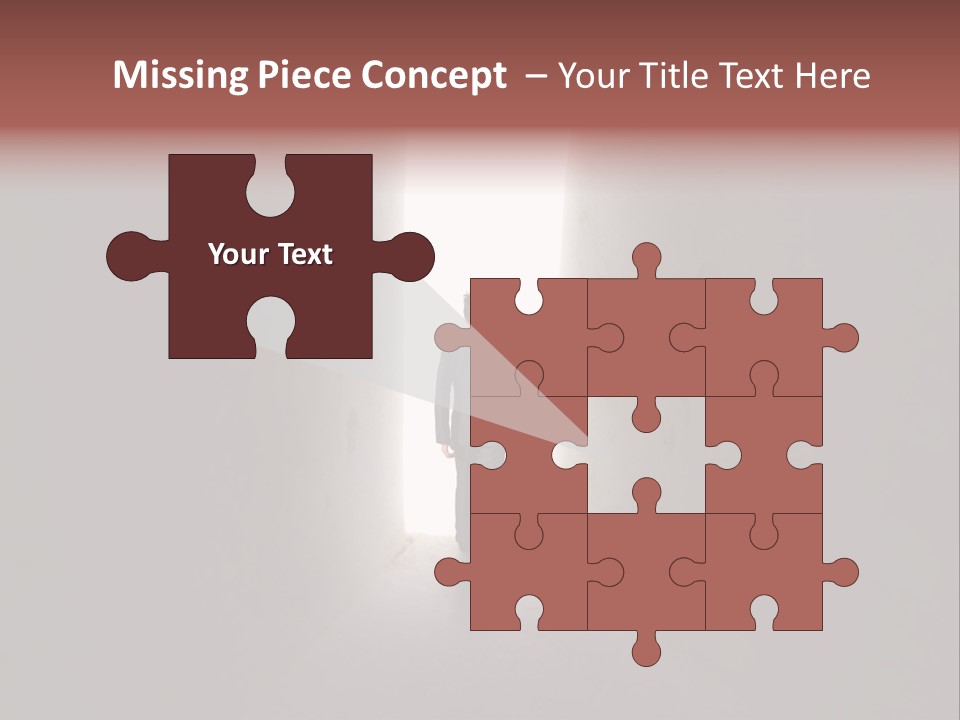 White Illuminated Way PowerPoint Template